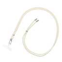 ネックストラップ 多機能 ホワイト 丸紐 挟み込みシート 2WAY 肩掛け 首掛け iPhone Android スマホ テックアクセサリー