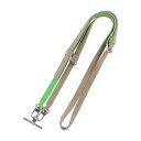 ショルダーストラップ バイカラー ベージュ グリーン バックル レザー ステンレスシート 2WAY 肩掛け 首掛け iPhone Android スマホ(2)