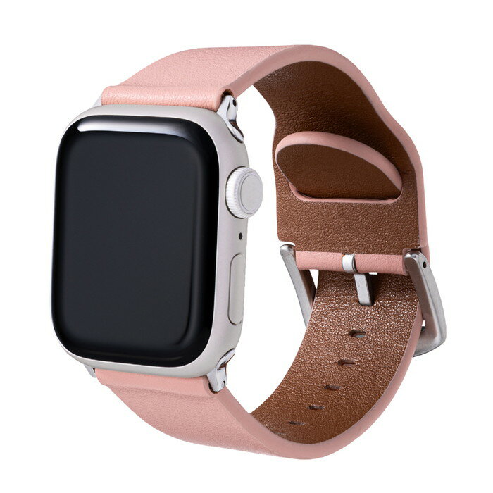 Apple Watch バンド ベルト PUレザーバンド ピンク 裏面耐水 アップルウォッチ 1 2 3 4 5 SE 6 7 (38/40/41mm) メンズ レディース 人気 おすすめ プレゼント