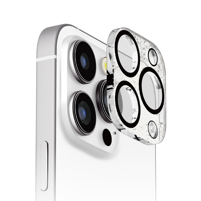 iPhone16Pro カメラフィルム カメラカバー カメラフルプロテクター ラメ