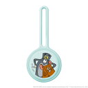 AirTag ケース 抗菌シリコンストラップ トムとジェリー /ブルー AirTagケース カバー エアタグ Apple ワーナーブラザース シリコン キャラク...