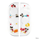スイッチ コントローラー カバー ディズニー コントローラーケース ミッキー かわいい 耐衝撃 ミッキーマウス クリアタイプ キャラクター switch 有機E...