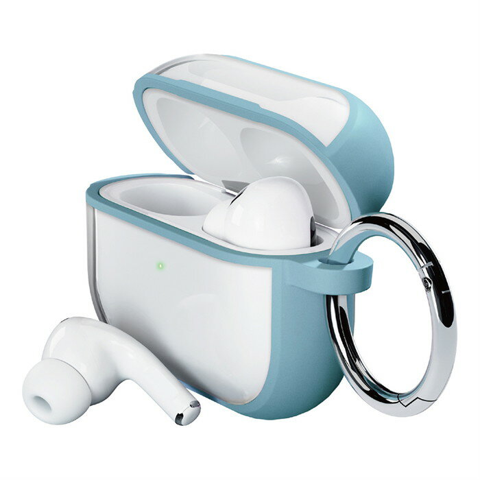【全品ポイント最大10%UP】AirPods Pro 第2世代 第1世代 カバー ケース ブルー カラビナ AirPodsPro AirPodsPro1 Air...