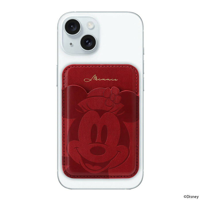 スマホ カードポケット マグネット 貼る ミニー ミニーマウス ミニーちゃん ディズ...