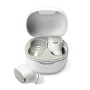 【全品ポイント最大10%UP】ワイヤレスイヤホン Bluetooth 完全ワイヤレス コンパクト 軽量 ブルートゥース ホワイト 白 メタリック IPX5 防水...