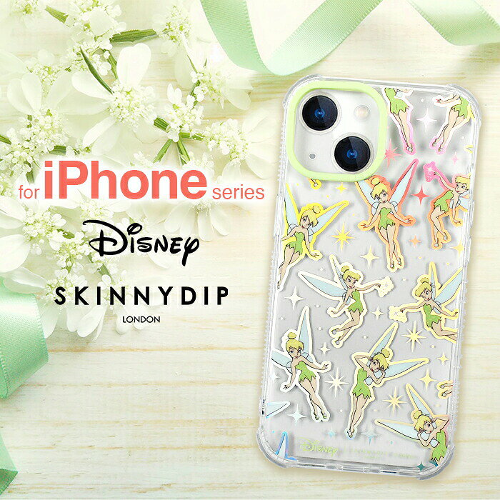 Rakuten - iPhone14 ケース ディズニー ピーターパン ティンカーベル かわいい SKINNYDIP クリア ラメ キラキラ ソフトケース 耐衝撃 耐衝撃ケース iPhone 14 アイフォン14 アイフォン iPhoneケース ピーター・パン ティンカー・ベル ストラップホール キャラクター