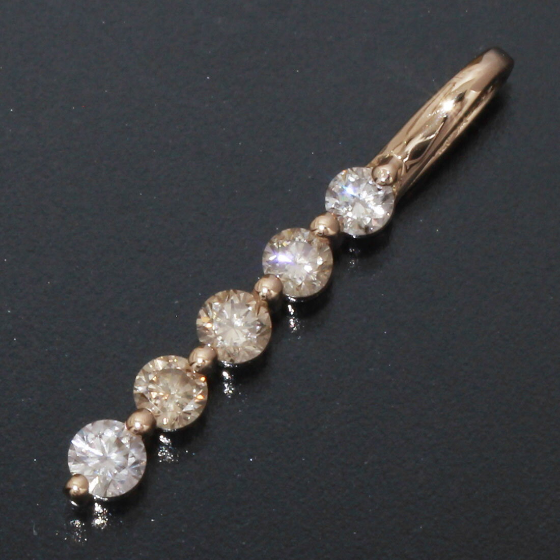 GSTV ダイヤ0.3ct ペンダントトップ K18PG 中古 D9914┃ネックレス レディースネックレス かわいい レディースパール ファッションネックレス 真珠 ピンクゴールド レディース k18 ゴールド ブランド 普段使い おしゃれ 【中古】