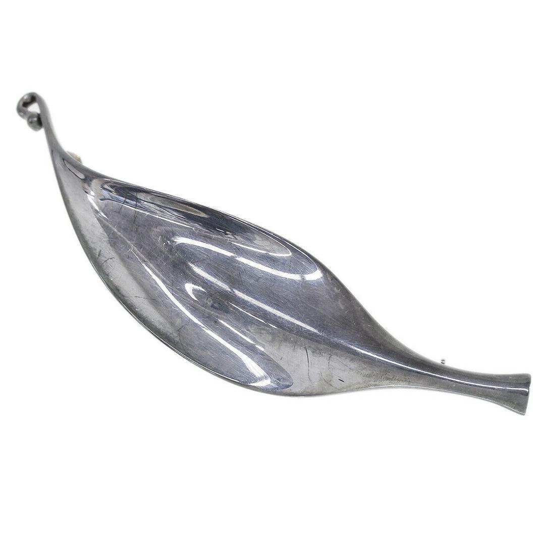 ジョージジェンセン プリュム リーフ ブローチ SV925 シルバー 箱【中古】