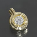 ダイアモンド0.34ct ペンダントトップ 750 K18 イエローゴールド E0506【中古】(4)