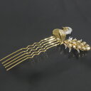 かんざし ダイヤ0.5ct バードモチーフ K18 PT900 美品 コンビ 金無垢 E1276┃ レディース かんざし かわいい 孔雀 バードモチーフ ゴール...