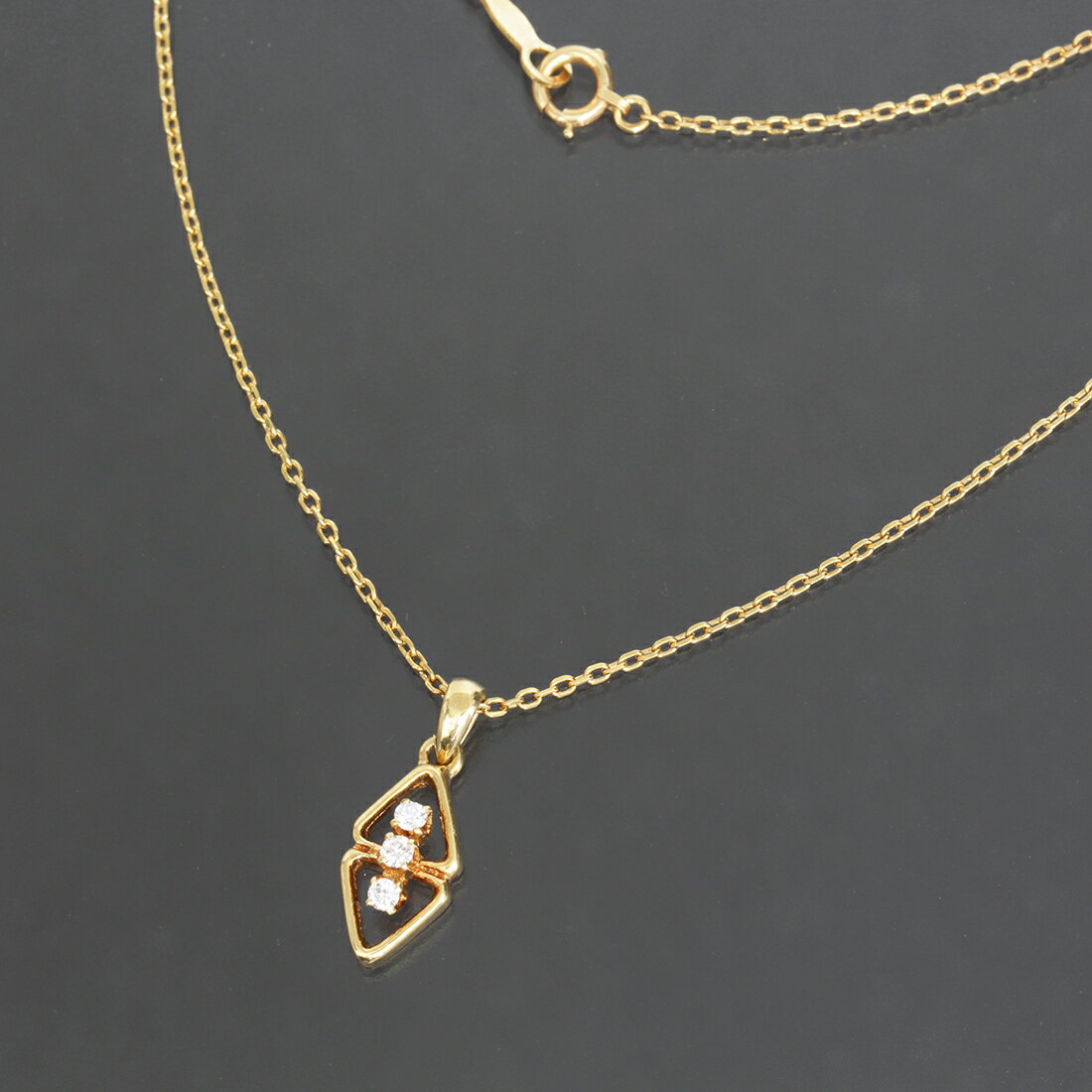 ミキモト MIKIMOTO ダイヤネックレス K18YG 社外チェーン E0205┃ネックレス レディースネックレス メンズネックレス ファッションネックレス パール K18YG ブランド 普段使い おしゃれ 【中古】