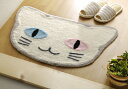 【NEW】アウトレット★在庫処分★!お目目パッチリ!かわいいネコのアクセントマット シャノワール【45x70cm】【K-04】