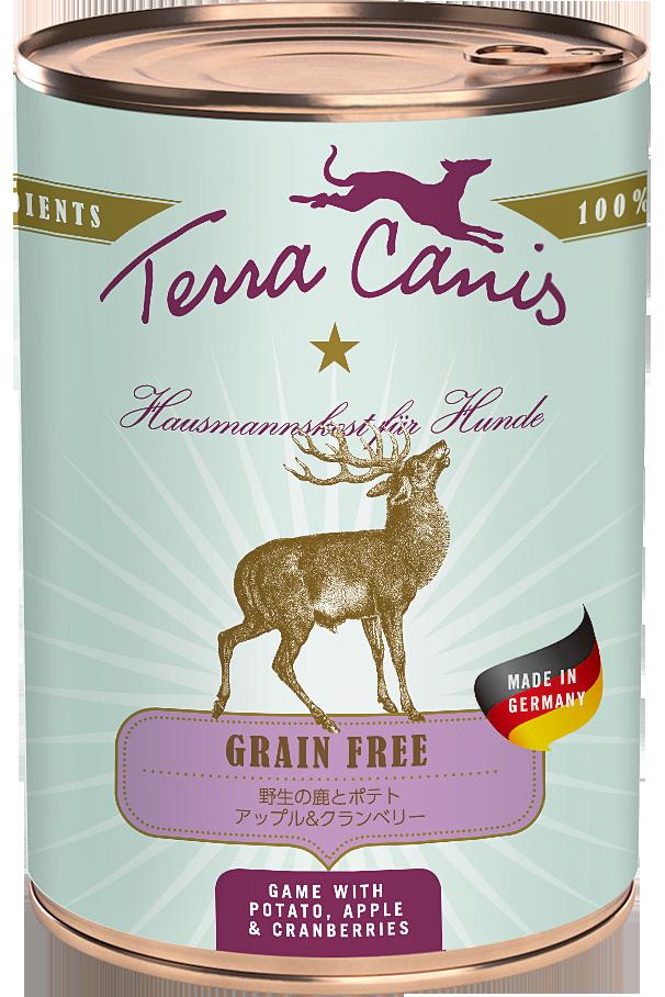 【通販ドッグフード】ウェットフード　＜テラカニス＞グレインフリー　鹿肉【400g】【正規品】※欠品の ...