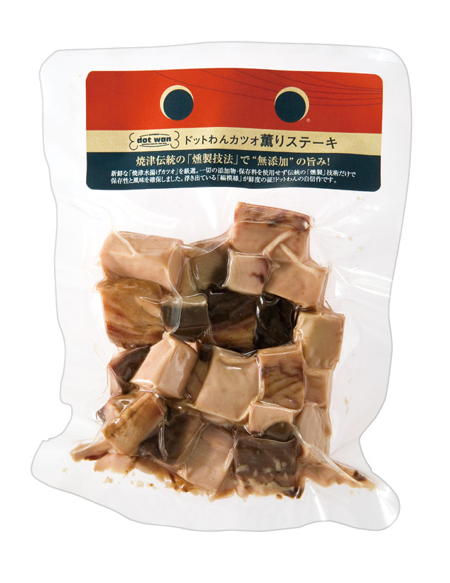 北海道・沖縄県へのお届け不可【通販ドッグフード】＜ドットわん＞ドットわんカツオ薫りステーキ【70g】【正規品】