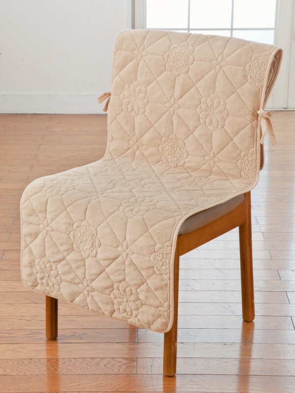 ■パリス【45x140cm】リバーシブル椅子カバー ベージュ 1枚