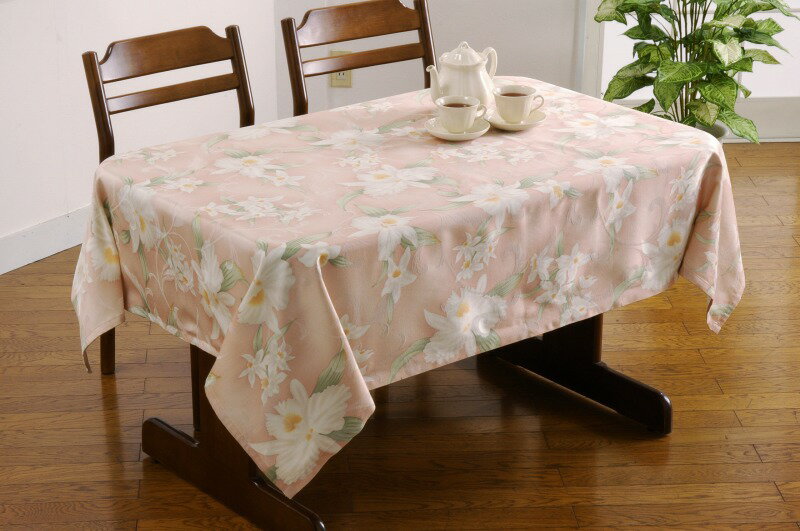 【135x230】オーキッド テーブルクロス　1枚【ベージュ】