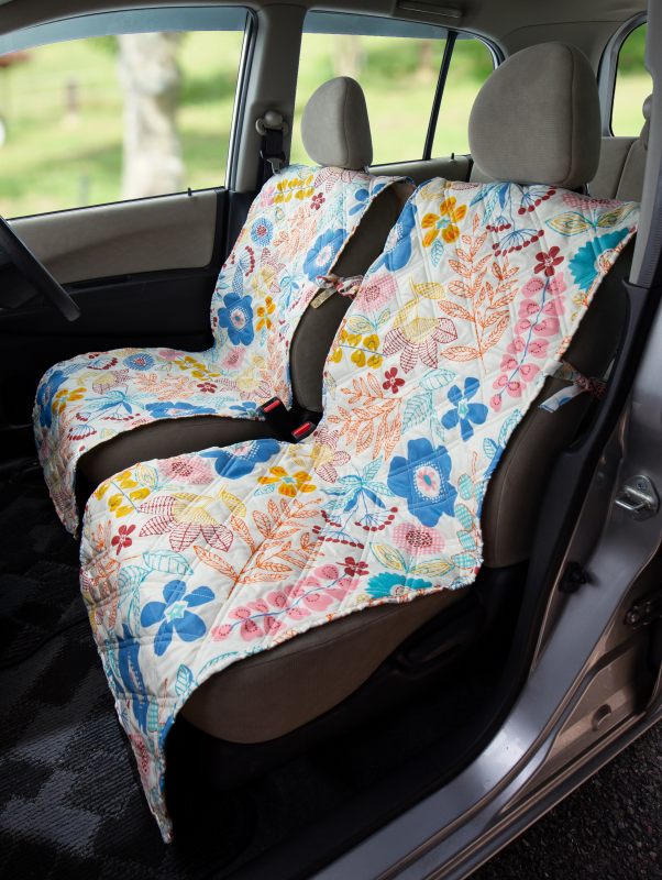 樂天商城 - 【NEW】座椅子カバー　カーシートカバー　車　フロント用　★フルール【45x170cm】キルトでふんわり。優しい座り心地。