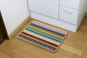 マット カラフルボーダー 洗えるマット サイズ40x50(3)