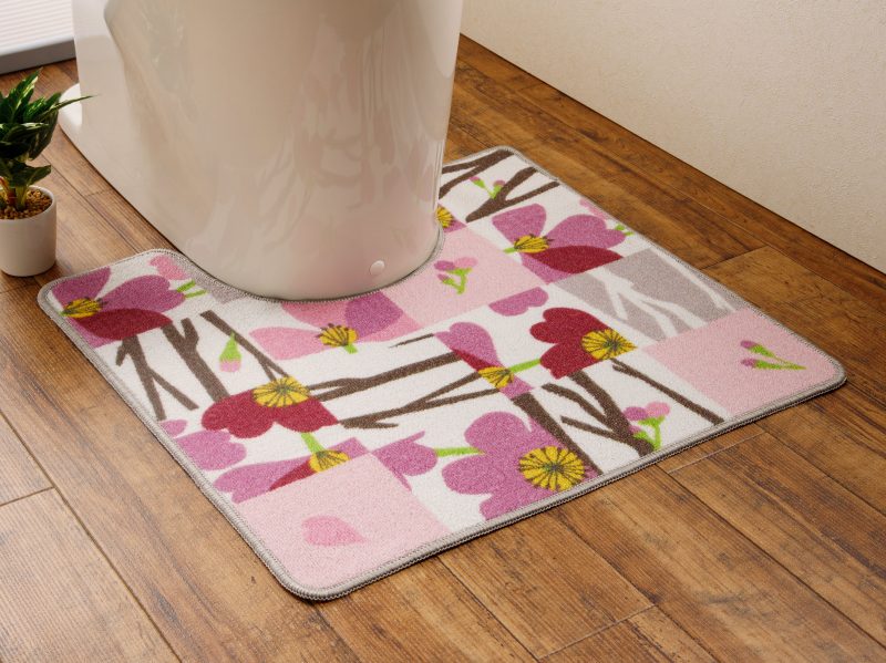 【インテリア】サクラ　トイレマット （60×60）