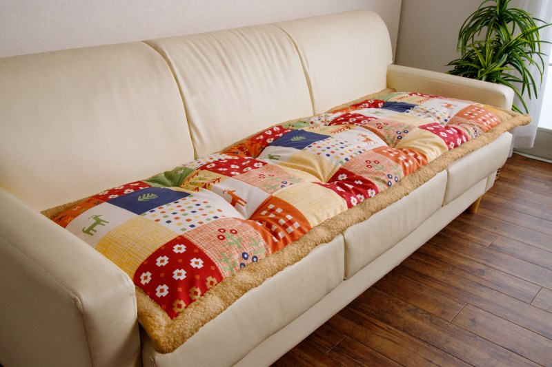 ふっくらシートクッション　ギャッベ柄　 ごろ寝マット　【50x150cm】