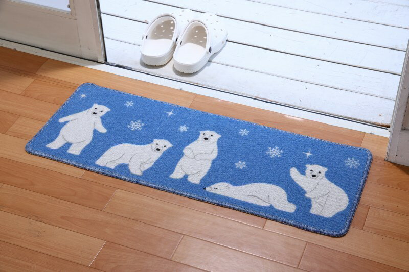 樂天商城 - 【マット】シロクマ【30x80cm】【インテリア】