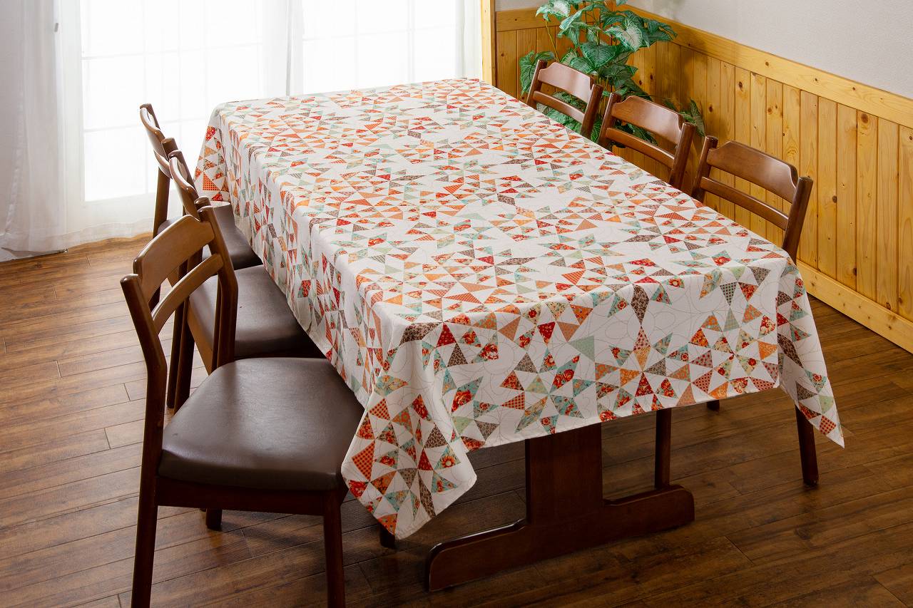 【はっ水テーブルクロス】【145x230cm】【6人掛用】【和調】和風調のテーブルクロス　アンリー