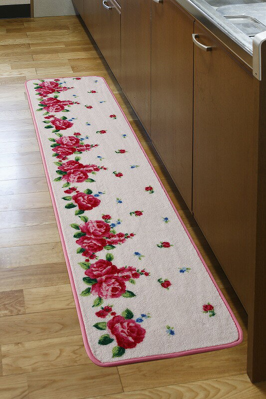 【キッチンマット】【40x240cm】キッチンマット　ラブリ