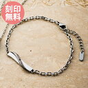 【SALE】メンズブレスレット 刻印可能 名入れ アレルギーフリー サージカルステンレス316L キュービックジルコニア プレート メッセージ 「幸せになろう」...