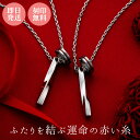 ペアネックレス ペンダント 2本セット 刻印可能 名入れ 赤い糸 ツイスト ウェーブ サークル リング アレルギーフリー サージカルステンレス316L 43cm 4SUP109SV&4SUP109SV white clover ホワイトクローバー カップル クリスマス 記念日 誕生日 プレゼント【wclm】(4)