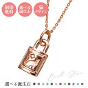 ネックレス シルバー925 サージカルステンレス316L 誕生石 アミュレット お守り 刻印無料 猫 錠 南京錠 パドロック ピンク WSPD868PG whi...
