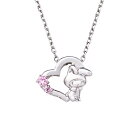 ハート ペンダント マイメロディ ハート レディース ネックレス ペンダント サンリオ My Melody シルバー SAMM-N051RD white clover カップル