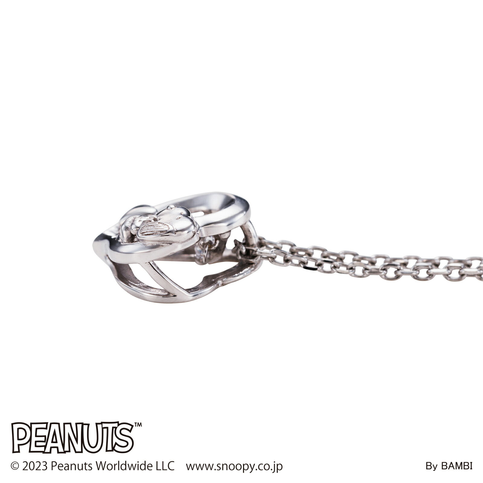 スヌーピー レディースネックレス PEANUTS シルバー925 サージカルステンレス316L ...