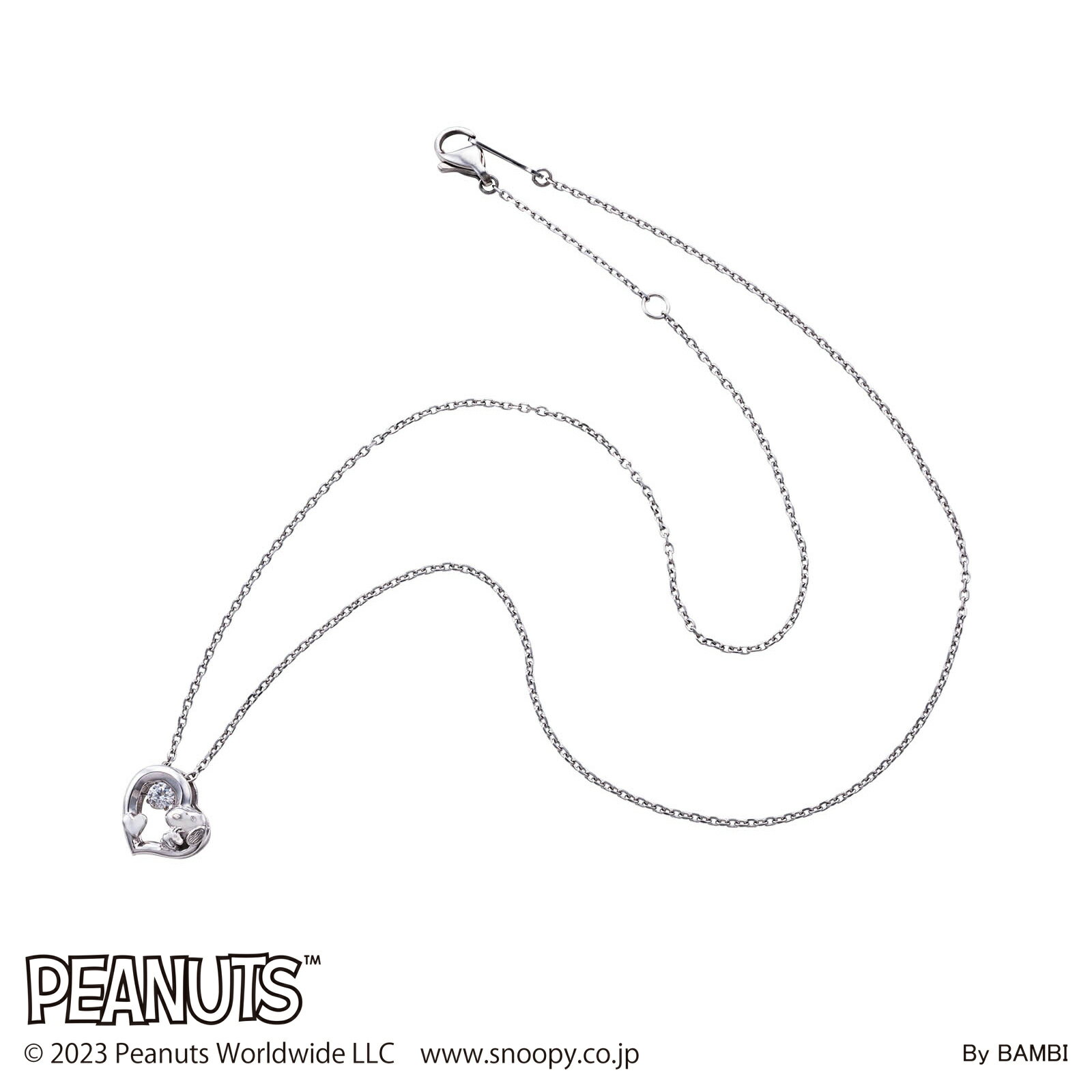 スヌーピー レディースネックレス PEANUTS シルバー925 サージカルステンレス316L ...