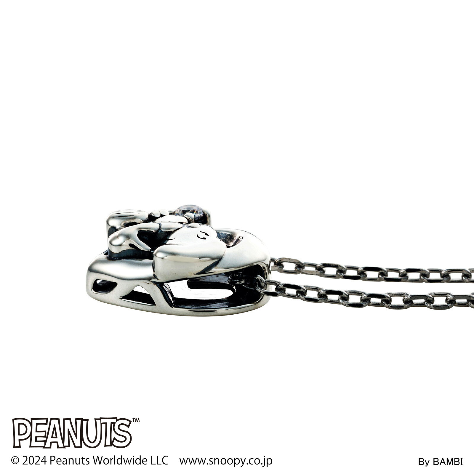 スヌーピー ネックレス レディース PEANUTS SNOOPY ピーナッツ シルバー ステンレス アクセサリー ジュエリー グッズ ハート おしゃれ いぶし 燻 PNT-N002SV white clover ホワイトクローバー 彼女 女性 カップル クリスマス 記念日 誕生日 プレゼント ギフト ホワイトデー