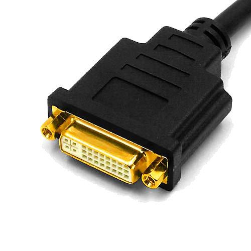 Lumen Display Port[20ピン・オス] - DVI-D[24ピン・メス・シングルリンク]デジタル接続変換ケーブル 金メッキ端子採用 [ 0.2m ] LAD-DPDVI