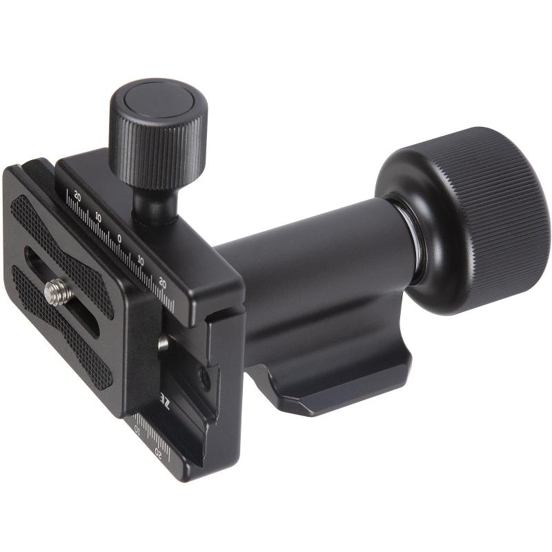 一脚ジンバルヘッド – サイドサドルスピードチルト Arca-Swiss Dovetailクイックリリースプレート付き ミディアム 望遠レンズ対応 最大荷重100ポンド