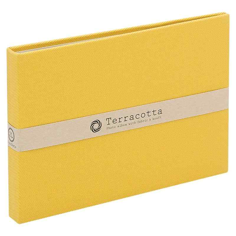 Terracotta テラコッタ ナカバヤシ／ポケットアルバム／2L判ヨコ／イエロー TER-2LP-85-Y本体寸法:タテ147×ヨコ207×背巾20mm種類: 単品原産国: 溶着式製本台紙:2L判1段ポケット台紙(クラフト)20枚(収納枚数:2L判40枚)