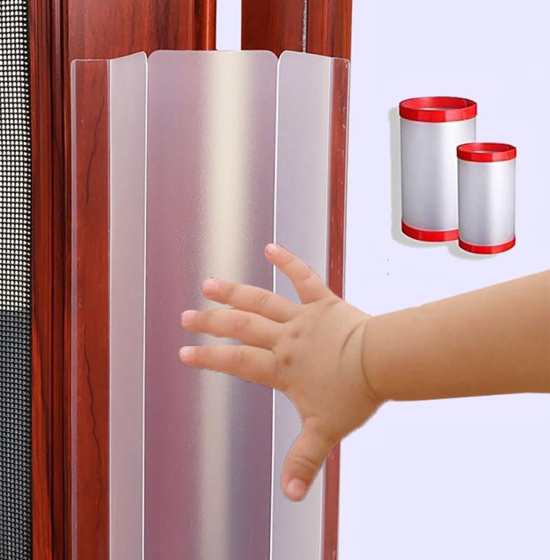 指挟み防止 カバー 指はさみ防止 ドア 指挟み防止 カバー隙間カバー 巻き込み防止 2枚セット 18*120cm+10*120cm ドアストッパー 指詰め防止 指はさみ ブロック 指はさみ防止カバー【折り目付き、簡単に取付け】両面テープ付け...