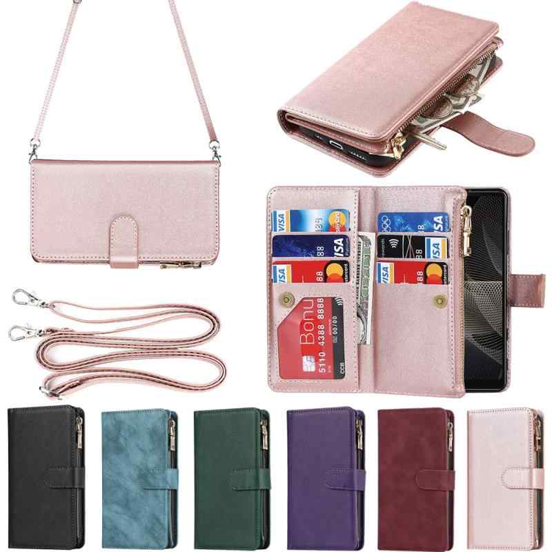 Rakuten - Eastwave for Sony Xperia Ace II SO-41B ケース for Xperia L5 / Ace 2 SO41B 縄掛けケース 手帳型 財布型 ICカード コインポケット ストラップ付き カード 収納 6色 ピンク