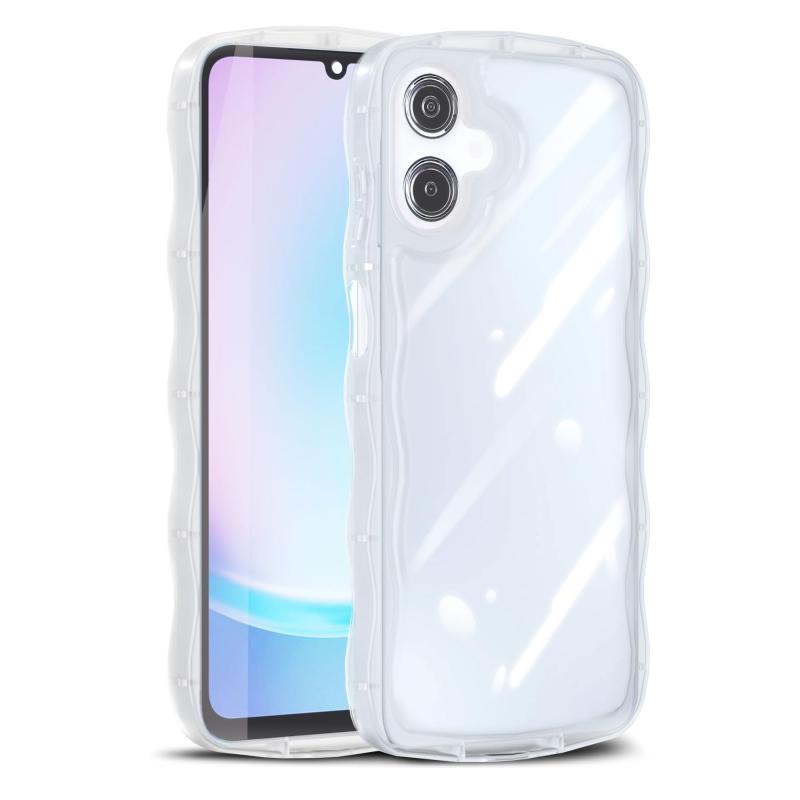 乐天商城 - 【2025年度 先行発売】YXHH新登場 A25 5G 用 ケース クリア ウェーブ おしゃれ TPU 韓国 かわいい 可愛い スマホケース 人気 シンプル 滑り止め 薄型 軽量 耐衝撃 指紋防止 レンズ保護 ストラップ