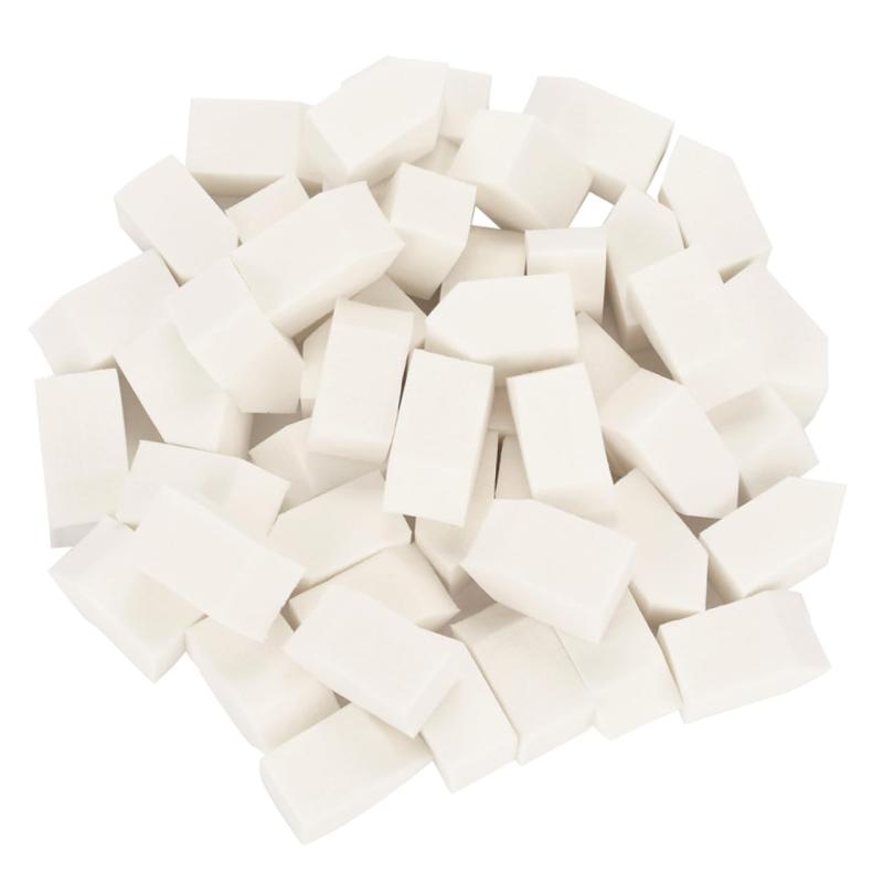 Beaupretty 100 個 小 パフ クッション ファンデーション クッション パフ ブレンディング スポンジ ボディ パウダー パフ ファンデーション 化粧品 ウェッジ 使い捨て パ