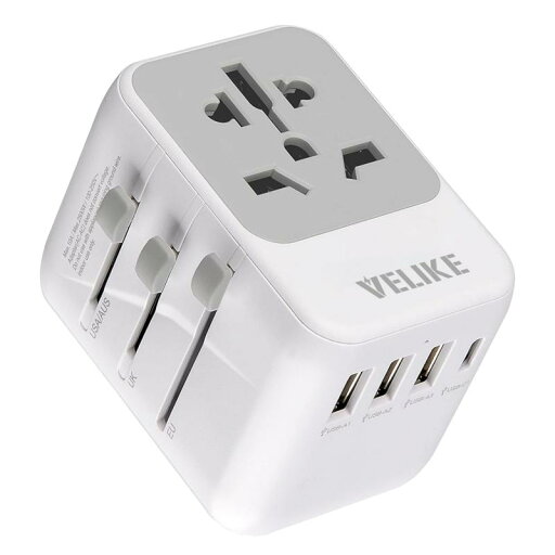 海外 変換プラグ VELIKE コンセント マルチ変換プラグ 海外用電源プラグ 3USB-Aポート 1USB-C 全世界対応 変換器 C/BF/O/Aタイプ マルチアダプター 海外旅行用充電器 200ヶ国以上通用 正規1年 海外 変換プラグ VELIKE コンセント マルチ変換プラグ 海外用電源プラグ 3USB-Aポート 1USB-C 全世界対応 変換器 C/BF/O/Aタイプ マルチアダプター 海外旅行用充電器 200ヶ国以上通用 正規1年