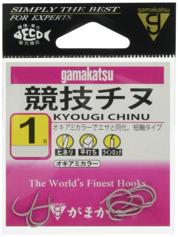 乐天商城 - がまかつ(Gamakatsu) 競技チヌ(オキアミ) フック 1号 釣り針