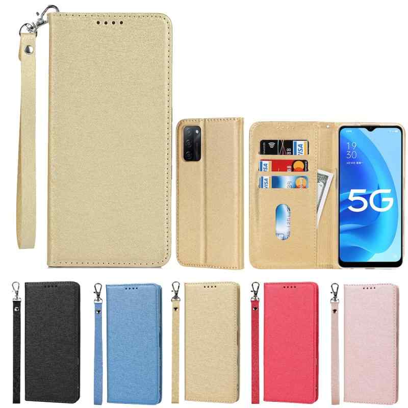 for OPPO A55S 5G ケース 手帳 財布型 for OPPOA55S 5G 手帳型 for oppo a55s 5g カバー ストラップ付き PU皮革 明るい色 内蔵マグネット 携帯カバーカードポケット ゴールド