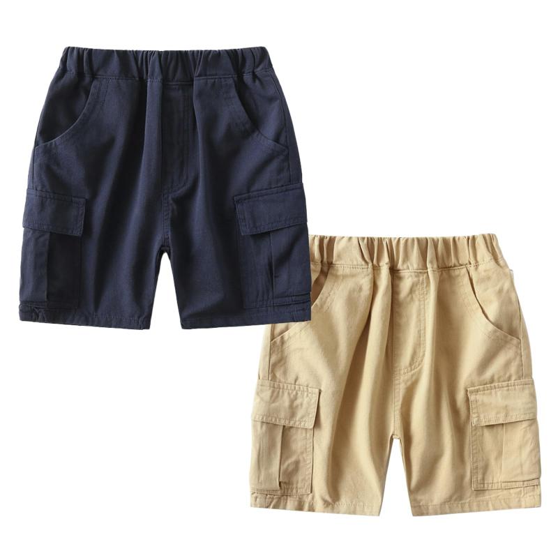 [Volunboy] ハーフパンツ 半ズボン キッズ 男の子 子供 カーゴパンツ ショートパンツ 薄手 おしゃれ カジュアル スポーツ 90-130cm