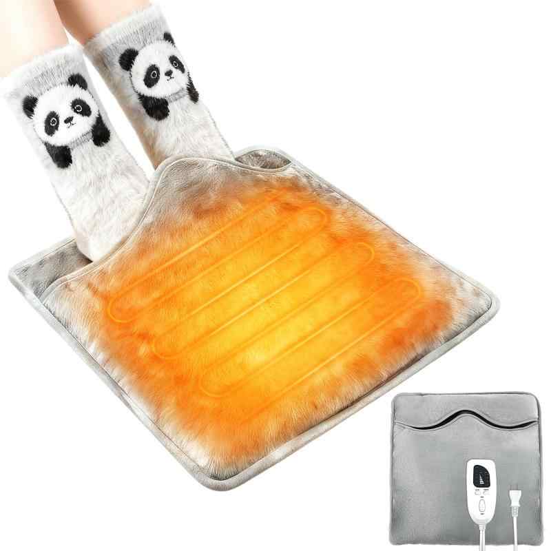 Razent 電気足温器 フットウォーマー 足入れタイプ ホットマット 足元 あったかグッズ【両面加熱・40℃～60℃】6段階温度 4段階タイマー 一人用 電気マット40W 省エネ 暖房器具 ミニホットカー🌡【6段階温度調節...