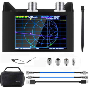NanoVNA SAA-2N V2.2 ベクトルネットワークアナライザ 50KHz-3GHz HF VHF UHF アンテナアナライザ 測定Sパラメータ、デュプレクサ、電圧定在波比、位相、遅延