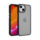 Gewhineul マットケース 対応 iPhone 13 / 14、する半透明バックカバー、アンチスクラッチ、アンチフィンガープリントフォンケース (ブラック)
