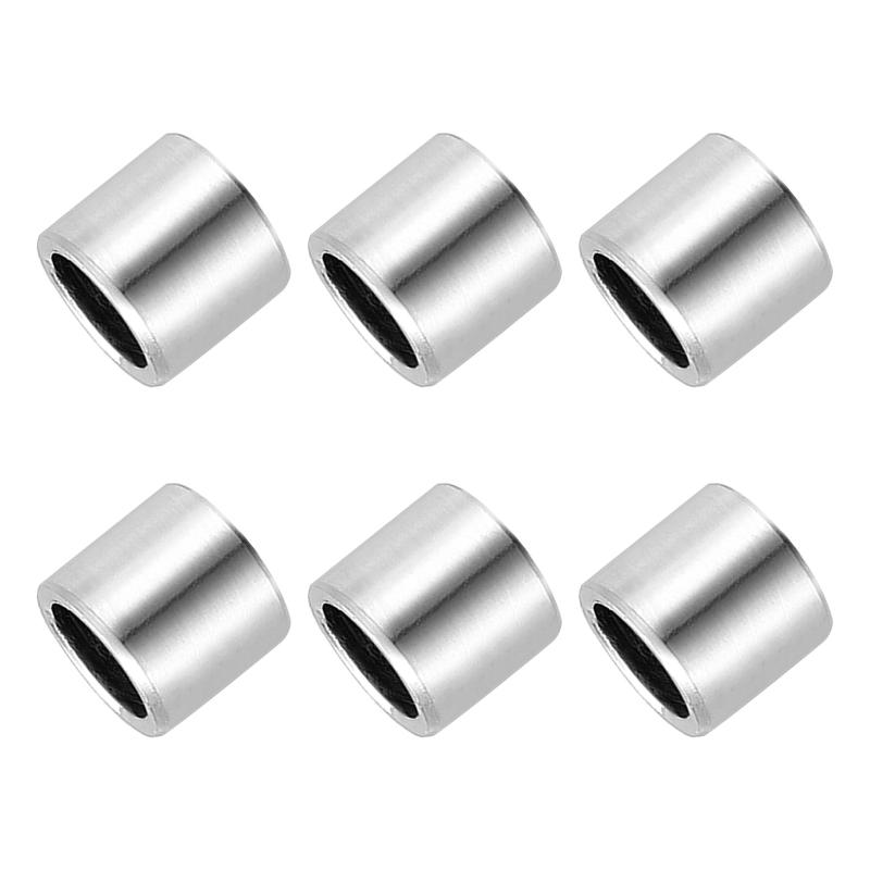 Rakuten - PATIKIL 6個 スペーサー ステンレス M3 内径3 mm x 外径6 mm x 高さ9 mm 304ステンレス製 (ねじ切りなし) 丸型スペーサー ブッシング スタンドオフ ネジ ボルト