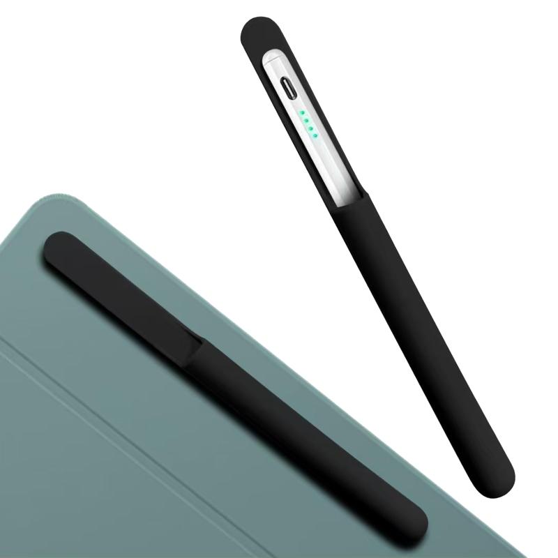 ケース 保護カバ タッチペン Apple Pencil 第2世代と第1世代に対応 粘着式 ペンホルダー 薄型 紛失防止 貼れる メモ帳ペンケース 粘着シールタイプ 薄型 軽量 貼り付け カバー すり傷 防止 落下
